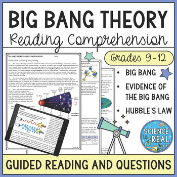 Preview of Big Bang Theory Reading Comprehension and Questions