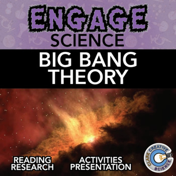 Preview of Big Bang Theory Resources - Reading, Printable Activities, Notes & Slides