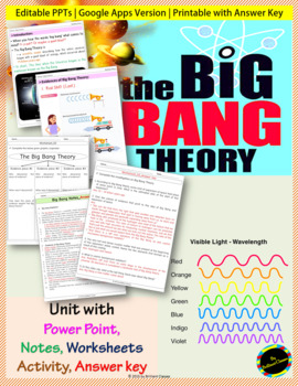 Big Bang Theory Unit: Printable and Digital Distance Learning | TpT