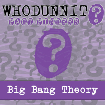 Preview of Big Bang Theory Whodunnit Activity - Printable & Digital Game Options
