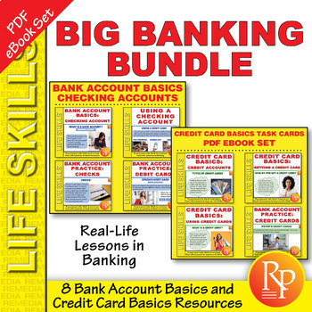 Preview of BIG BANKING BUNDLE: Using a Checking Account, Debit Card, ATM, Credit Card