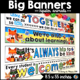 Big Banners Hipster Animals Classroom Decor