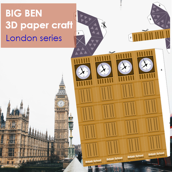 Preview of *UPDATED* Big Ben 3D paper craft