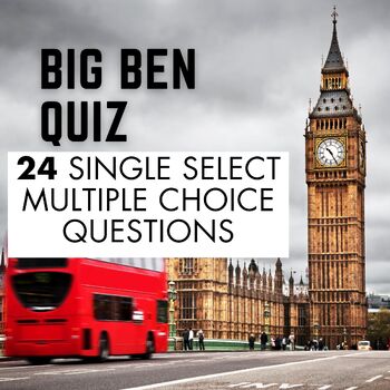 Preview of Big Ben Quiz - Multiple Choice Questions - Big Ben Activities - British History