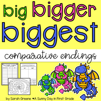 Preview of Comparative Endings -er and -est Freebie