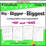Big-Bigger-Biggest -er -est suffixes - Comparative-Superla