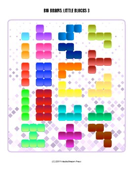 Preview of Big Brains Little Blocks 3- Gifted Geometry Activity Problem Solving Puzzle Game