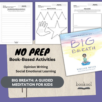 Preview of Big Breath: A Guided Meditation for Kids Book | Social Emotional Activities