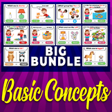 Big Bundle " Basic Concepts ", Printable Task Cards and wo