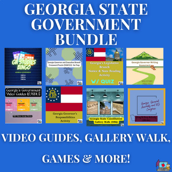 Preview of Big Bundle: Georgia State Government SS8CG1 - SS8CG4 Games, Activities, & More!