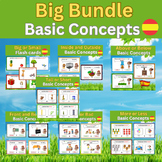 Big Bundle in spanish for " Basic Concepts " for kids.