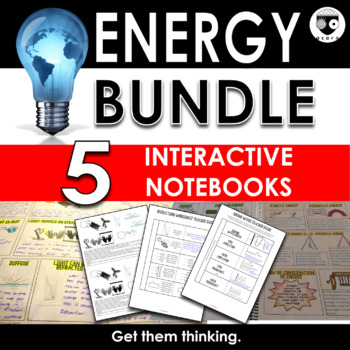 Preview of Energy Interactive Notebook Bundle