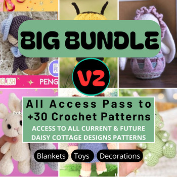 Preview of Big Bundle v2 : 36 Crochet Patterns (version 2)