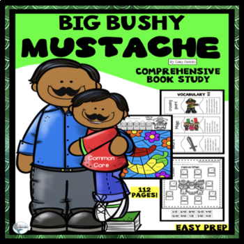 Preview of Big Bushy Mustache by Gary Soto Book Companion and Test