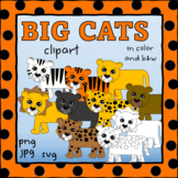 Big Cats Clipart Collection - png, svg, jpg