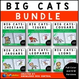 Big Cats Interactive Foldable Booklets BUNDLE 