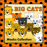 Big Cats Masks Craft Activity - Tigers, Lions, Leopards, C
