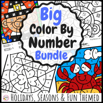 Color By Number Bundle by PrintablePrompts | Teachers Pay Teachers