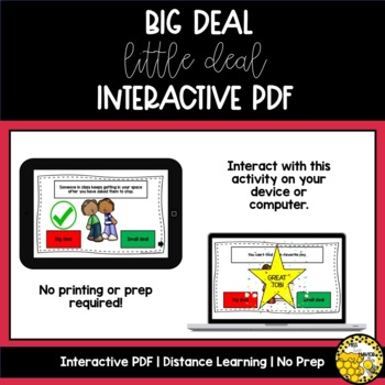 Preview of Big Deal Little Deal Interactive PDF