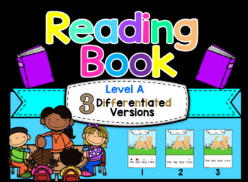 Preview of Adapted Level A (Big Dog) Book Unit & Comprehension (Autism / SPED)