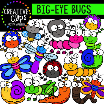 Preview of Big-Eye Bugs and Insect Clipart {Creative Clips Clipart}