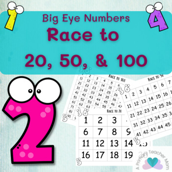 Preview of Race to 20, 50 and 100 Math Game