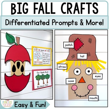 Preview of Big Fall Crafts, Writing, Labeling, Research, Books, Vocabulary, & Sequencing