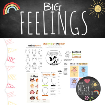 Preview of Big Feelings | Social Emotional Learning | Recognizing Emotions | Faces