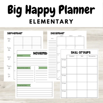 Preview of Big Happy Planner 2024-2025