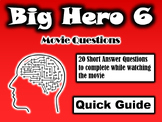 Big Hero 6 (2014) - 20 Movie Questions with Answer Key (Qu