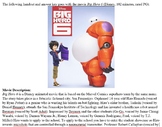 Big Hero 6 Condensed Movie Guide and Answer Key