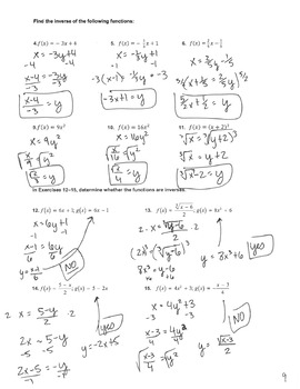 Glencoe Algebra 1 Chapter 8 Mid Chapter Test Answer Key