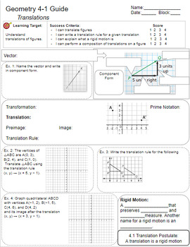 Preview of Big Ideas Geometry Chapter 4 Note Taking Guide