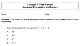 Big Ideas Math - 6th Grade - Chapter 1 Review and Test Bun