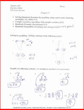 big ideas math algebra 2 answers chapter 3