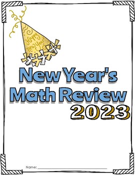 Preview of Big Ideas Math Chapter 1 - 5 Review Packet - New Years!