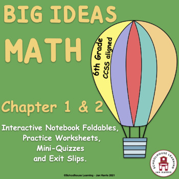 Preview of Big Ideas Math Foldables  for Chapters 1 and 2