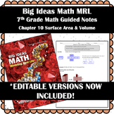 Big Ideas Math MRL- 7th Grade Guided Notes Chapter 10 Surf