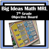 Big Ideas Math MRL-7th Grade Math Objective/Learning Target Board