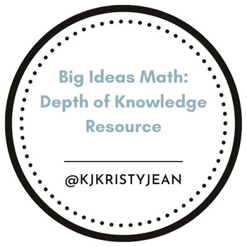 Preview of Big Ideas Math Resources by DOK