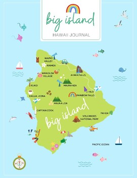 Preview of Big Island Hawaii Travel Vacation Journal for Kids and Teens