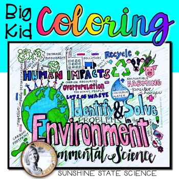Preview of Big Kid Environmental Science Coloring