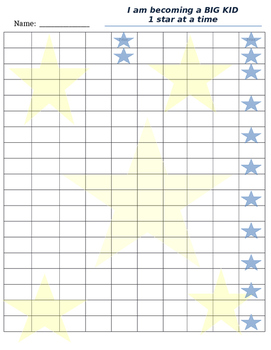 Preview of Big Kid Star Chart