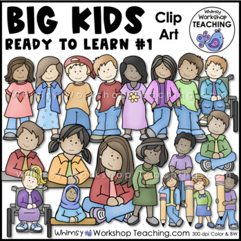 Preview of Big Kids Ready To Learn Set 1 Clip Art