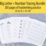 Big Letter and Number Tracing Bundle for Handwriting Practice