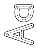 Big Letters with directions for tracing (to laminate)