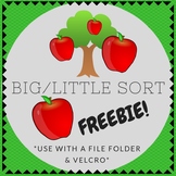 Big / Little Apple Tree Folder Sorting Activity (for child