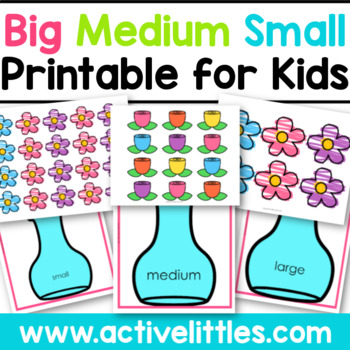 Preview of Big Medium Small Spring Printable