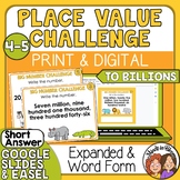 Place Value Task Cards - Expanded Form & Word Form to the 