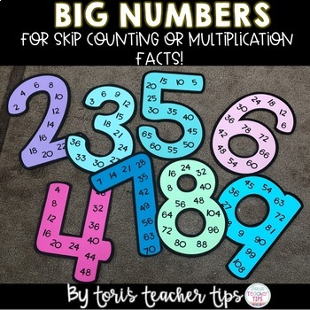 Big Numbers for Multiplication and Skip Counting by Tori's Teacher Tips
